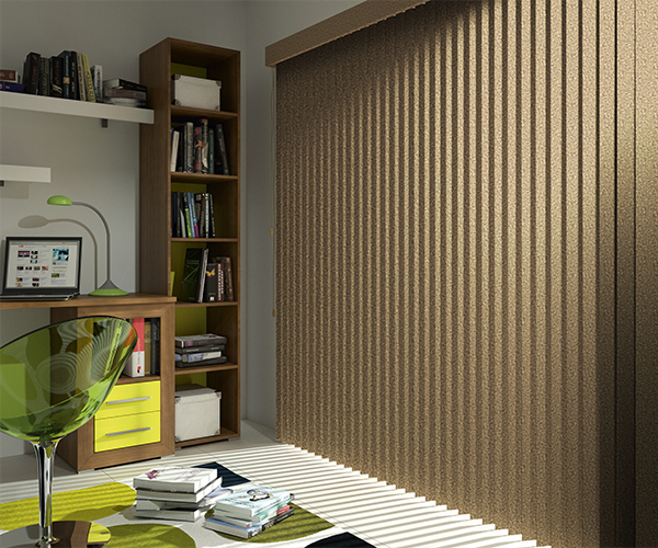 Vertical leather blinds